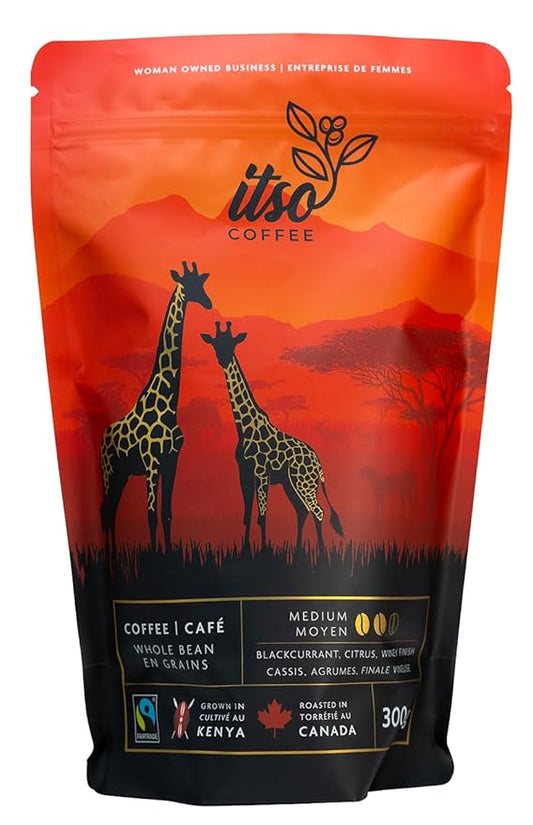 Medium Roast Whole Bean Coffee ??Smooth & Balanced Arabica for Espresso, Cold Brew & Pour Over ??Fresh Roasted Specialty Kenyan AA Beans ??250g Bag