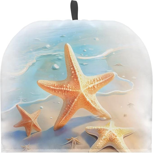 Beachside Starfish Conch Print Tea Cosy for Teapots, Keep Warm, Durable, Fits Most Teapots