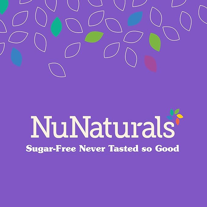 NuNaturals Stevia Syrup, Sugar-Free Sweetener, Plant-Based Sugar Substitute, Zero Calorie, Salted