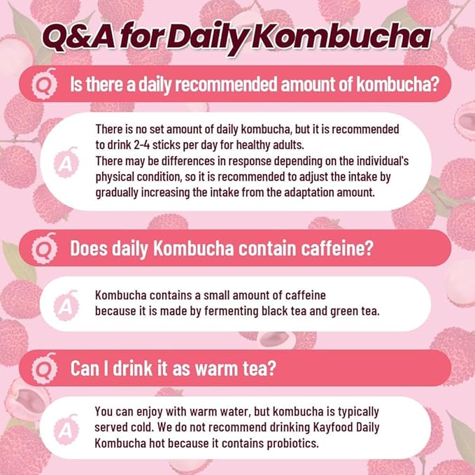 KAYFOOD Garden Daily Shinemuscat Kombucha Tea Powdered Mix, Probiotics & Prebiotics, Zero Sugar, Diet, Healthy Fermented Drinks Korea Workout T (10ST)