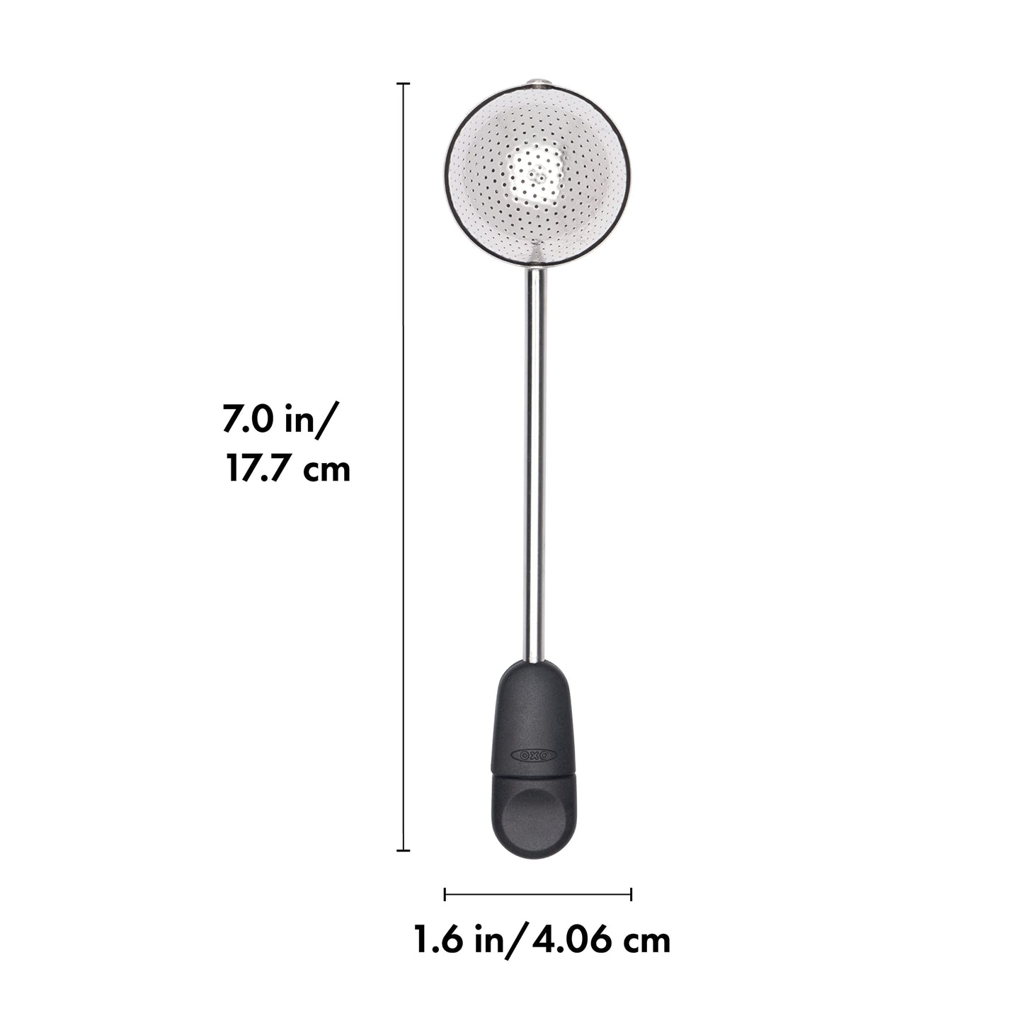 OXO Brew Twisting Ball Tea Infuser - Fine Mesh, Stainless Steel