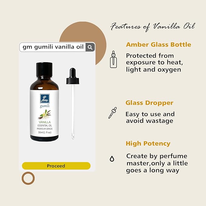 Vanilla Essential Oil ??1 Oz Vanilla Oil for Skin & Diffuser | Home Fragrance Oil for Body, Lotion, Candles, Soap, Dryer Balls, Slime & More
