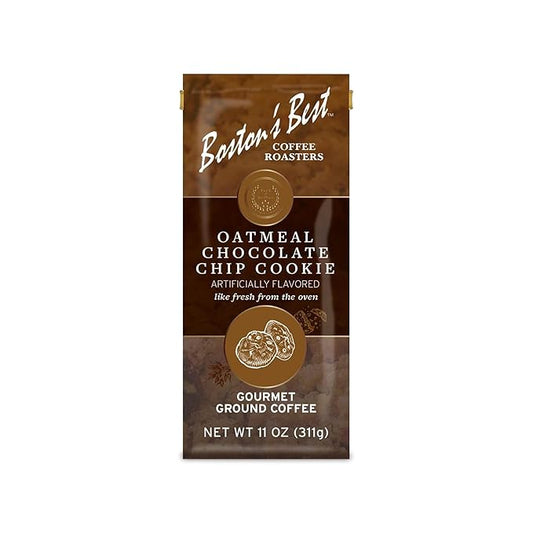 Boston???Best - Oatmeal Chocolate Chip Flavored Coffee, Delicious Gourmet Premium Ground Coffee, 11 oz. / 311 g Bag