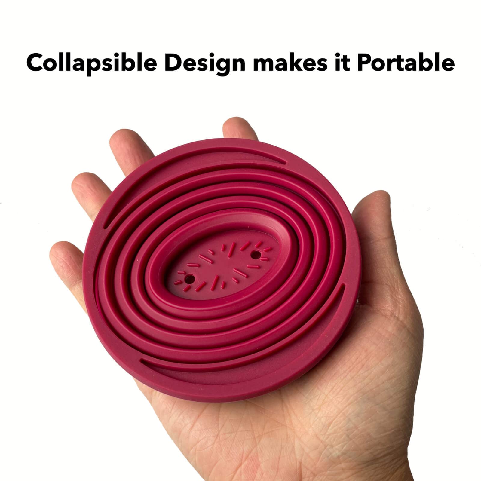 Attsky Collapsible Pour Over Coffee Dripper for Camping, 2-Pack, Red