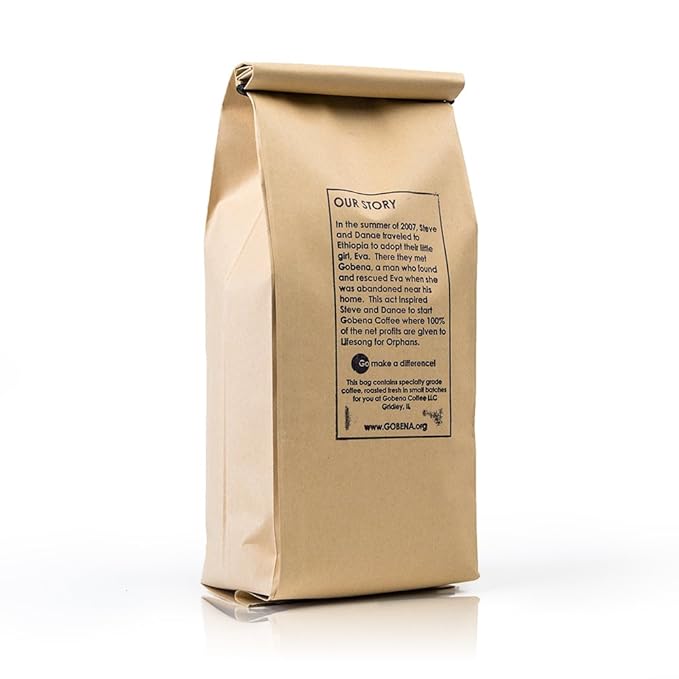 2lb Ethiopian Yirgacheffe Ground Coffee, Light Roast, 100% Arabica Specialty Coffee, 32 ounces, 2 pounds, Bulk Coffee