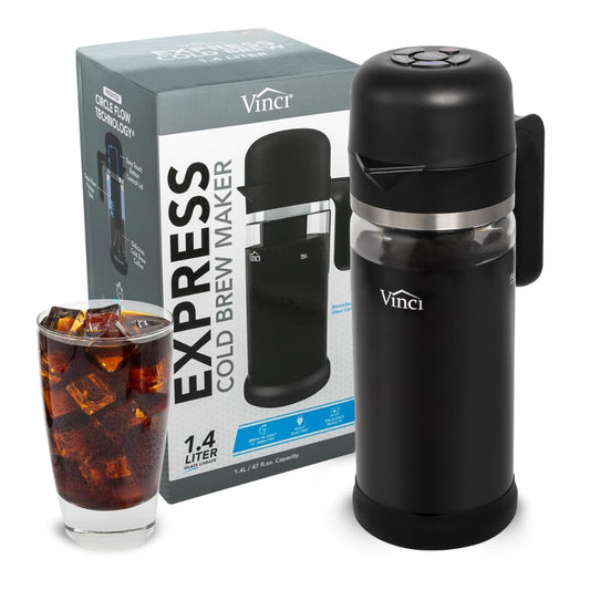 VINCI Express Electric Cold Brew Coffee Maker, 10-Minute Fast Brewer (47oz)