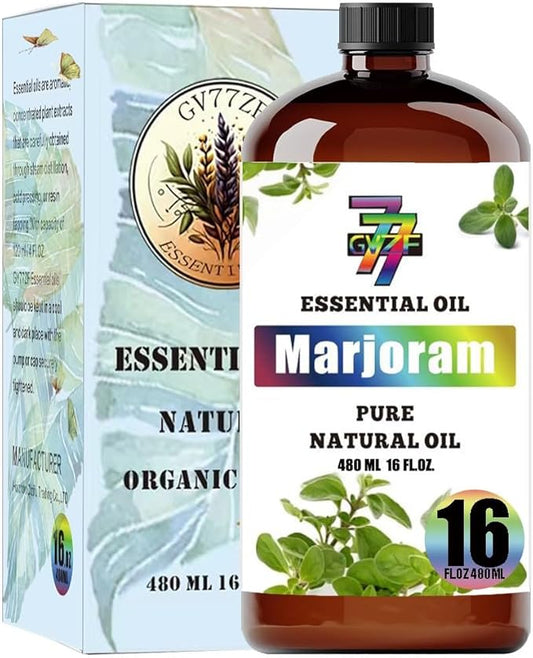 Marjoram Essential Oil (16 oz / 480 ml) ??Marjoram Oils for diffusers, humidifiers, Home Baths, Cleaning Products, Yoga, DIY Soaps and DIY Scented Candles