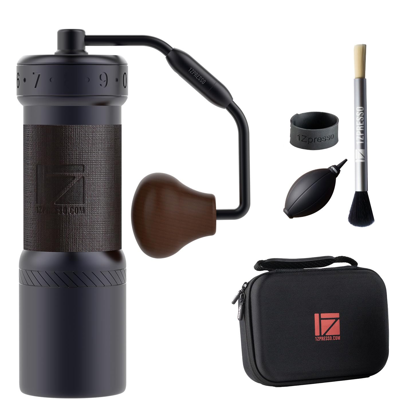 1Zpresso K-Ultra Manual Coffee Grinder Iron Gray with Carrying Case, Assembly Consistency Grind