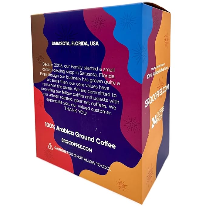 Sarasota K-Cup Coffee Pods | Medium Roast Flavored Coffee | Jamaican Me Crazy | Single Serve for Keurig Brewers | Gourmet, Low Acid, Mold Free | 24 Count