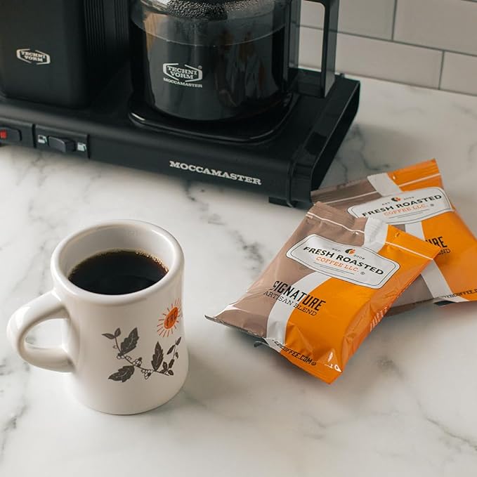 Fresh Roasted Coffee, 100% Colombian Decaf, Kosher, EA Natural Decaf, Pre-Ground Fractional Packs, 2.25 Ounce, 36 Count
