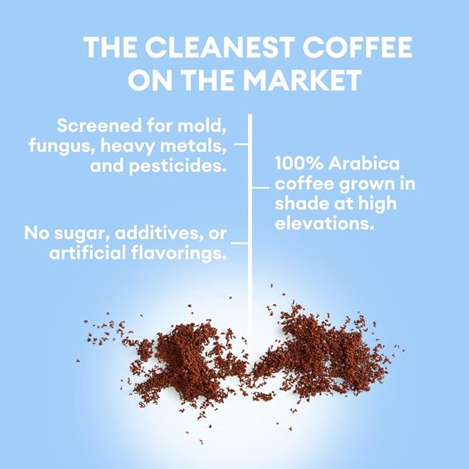 Cusa Tea & Coffee | Premium Instant Dark Roast | Rainforest Alliance Certified Arabica Beans | Hot or Cold Brew Drink Mix Packets (7 Single Servings)