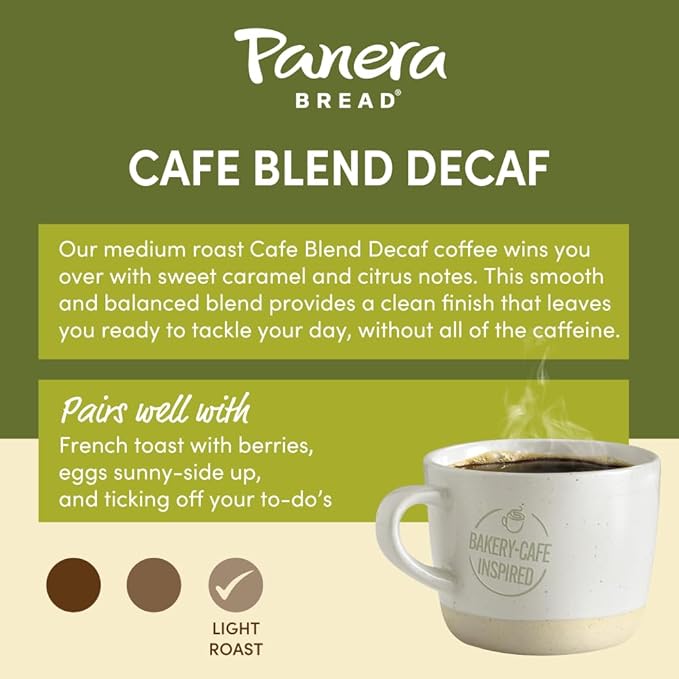 Panera Cafe Blend Decaf Single Serve Cups