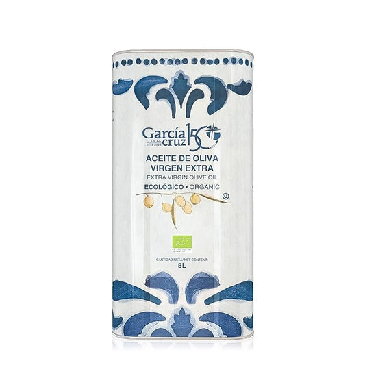 García de la Cruz - Organic Extra Virgin Olive Oil, Montes de Toledo, Recycled PET Packaging, Can
