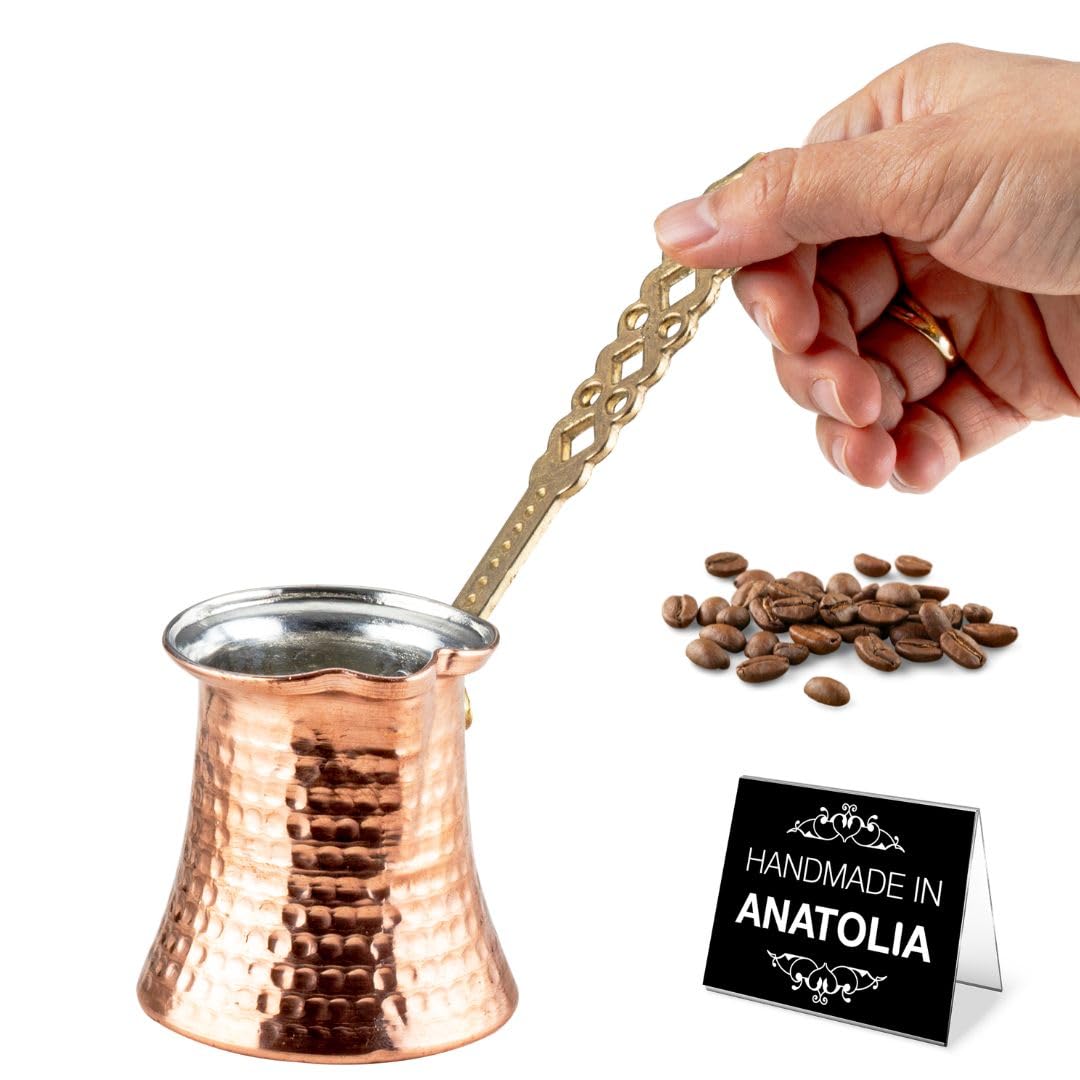 Hakan Turkish Coffee Pot | Stove Top Water Boiler, Coffee Maker, Butter, Chocolate & Milk Warmer |