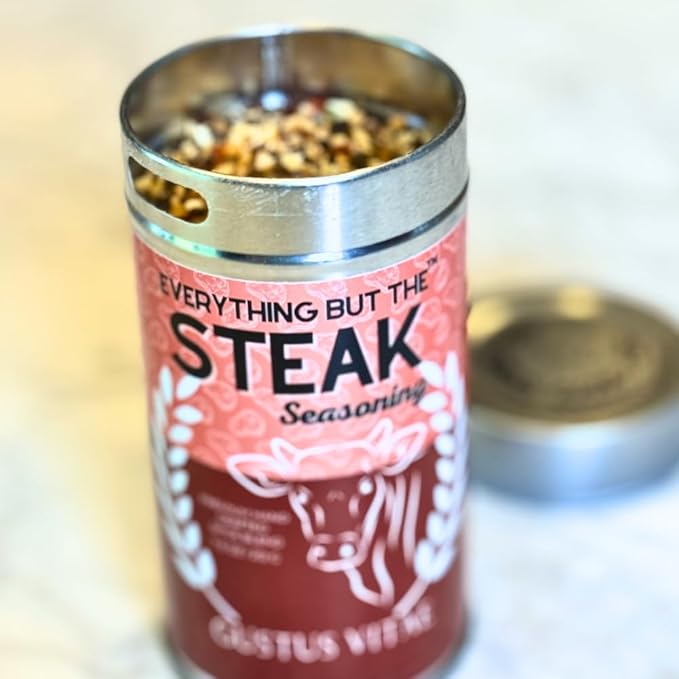 Everything But The Steak Seasoning | Gourmet Seasoning | Artisanal Spice Blend | All Natural | Non GMO | Hand Crafted | Made In USA | 7.5 oz (213g) | Small Batch | Bougie BBQ | Gustus Vitae | #555