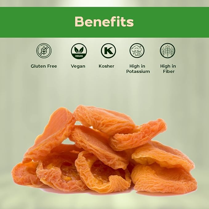 Sincerely Nuts - Dried Jumbo California Apricots | Three Lb. Bag | Dehydrated | Sweet Gourmet Snacking Food | Kosher and Gluten Free