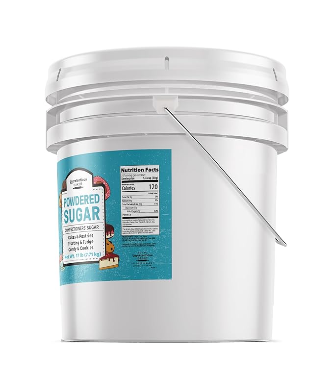 Unpretentious Powdered Sugar, Confectioners Sugar, For Baking, Candy Making, Desserts (272 Ounces)