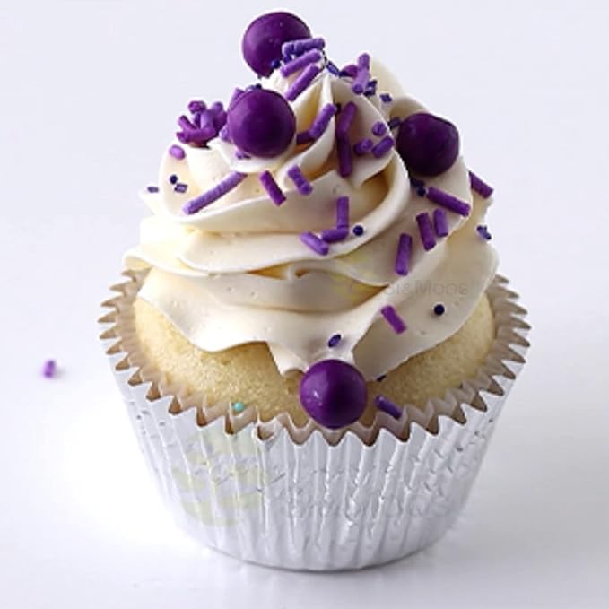 SE Si&Moos Purple Sprinkles Edible Purple Jimmies Soft Jimmy Sprinkles Halloween Cake Decorations Christmas Cookie Decorations for Topping Ice Cream, Cookies, Cakes, Cupcakes, Dessert Decorating 2.75 OZ