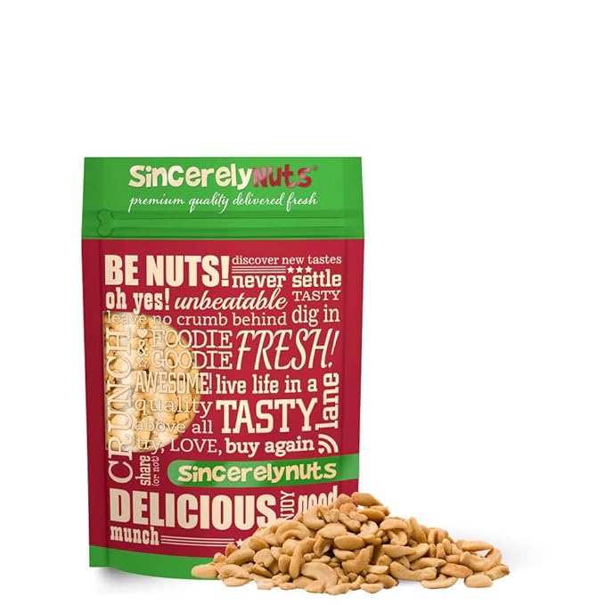 Sincerely Nuts ??Cashew Pieces Roasted and Salted | Five Lb. Bag | Deluxe Kosher Snack Food | Healthy Source of Protein, Vitamin & Nutritional Mineral Content | Gourmet Quality Vegan Nut
