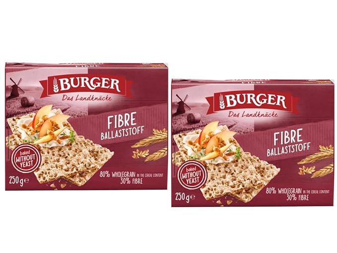 Burger Crispbread, 8.8 oz, No Yeast (pack of 2, Fiber)