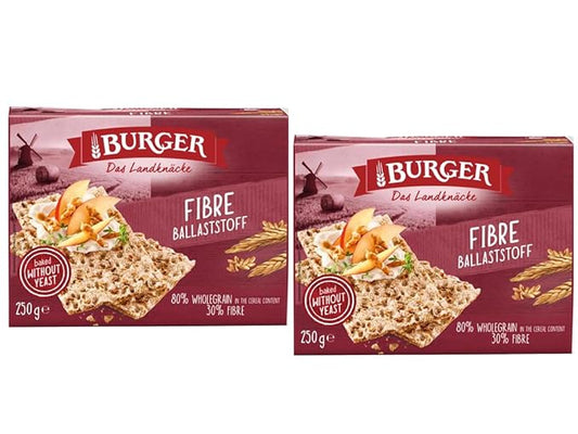 Burger Crispbread, 8.8 oz, No Yeast (pack of 2, Fiber)