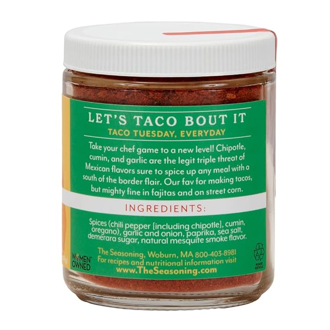 The Seasoning by Victoria Gourmet (Taco Bout It 5.1 oz. Jar) Flavorful Taco Spice Blend for Delicious Mexican Dishes