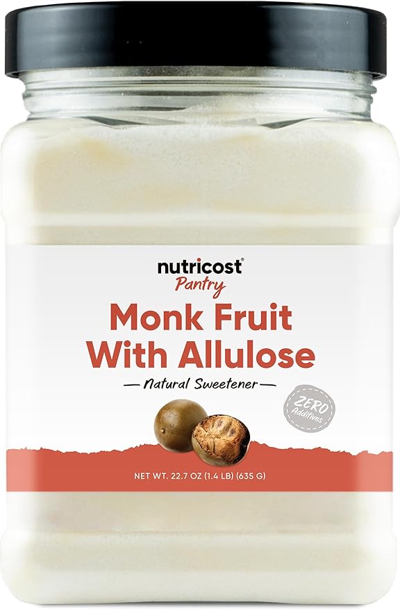 Nutricost Pantry Monk Fruit With Allulose (1.4 Pounds) - Nautral Sweetener Vegan, GMO-Free