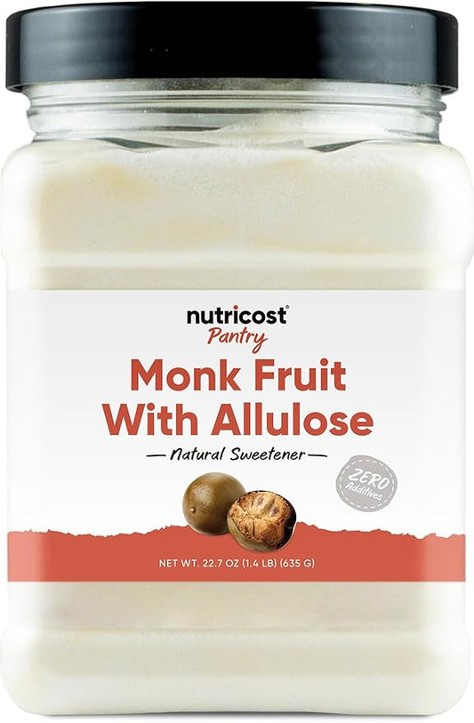 Nutricost Pantry Monk Fruit With Allulose (1.4 Pounds) - Nautral Sweetener Vegan, GMO-Free