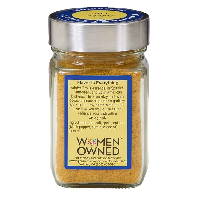 Victoria Taylor's Adobo Oro - 10.3 oz. Jar - Add Bold Latin Flavor to Home Made Meals. (Adobo Oro)