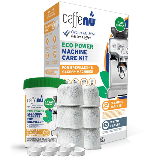 Caffenu Breville Compatible Cleaning Tablets and Water Filter, Espresso Kit