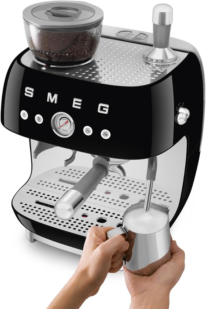 Smeg Semi-Automatic Espresso Machine (Black)