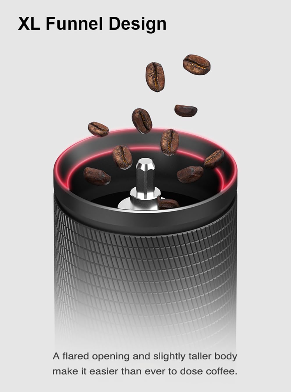 TIMEMORE C5 Pro Manual Coffee Grinder Capacity 30g with CNC Stainless Steel Conical Burr - Internal