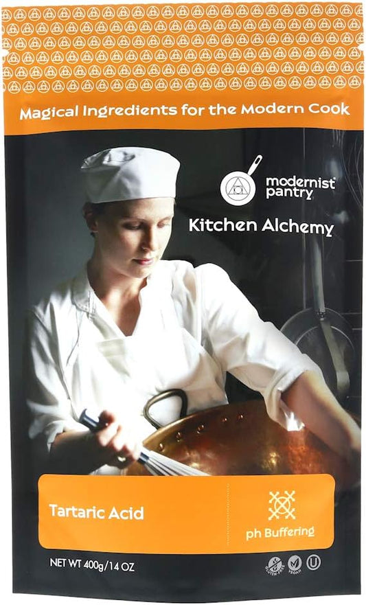 Pure Tartaric Acid ⊘ Non-GMO Gluten-Free Vegan OU Kosher Certified - 400g/14oz