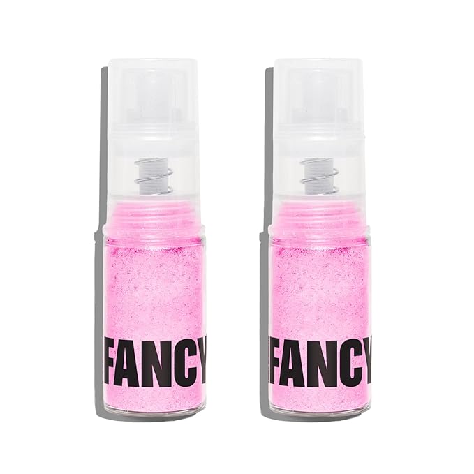 Fancy Sprinkles Pink Sapphire Premium Edible Glitter Spray for Sparkling Food & Drinks No Taste or Texture (4gm, Pink Sapphire Edible Glitter 2 Pack)