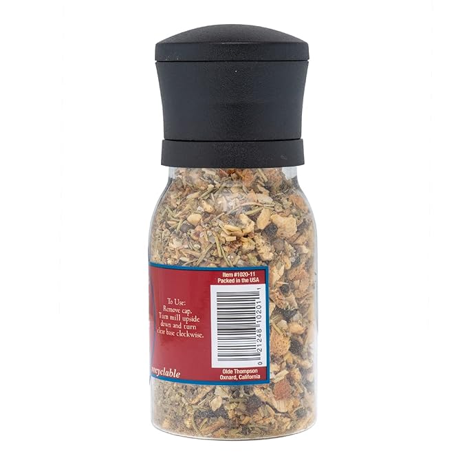 Olde Thompson Chicken Grilling Seasoning Grinder, Rosemary Spice Blend with a Hint of Citrus, 3.75 Ounce