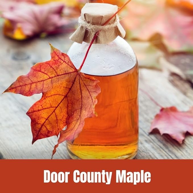 Door County Maple Flavored Ground Coffee - 8oz Bag ??Fall Seasonal - Medium Roast - 100% Arabica - Sweet & Smooth