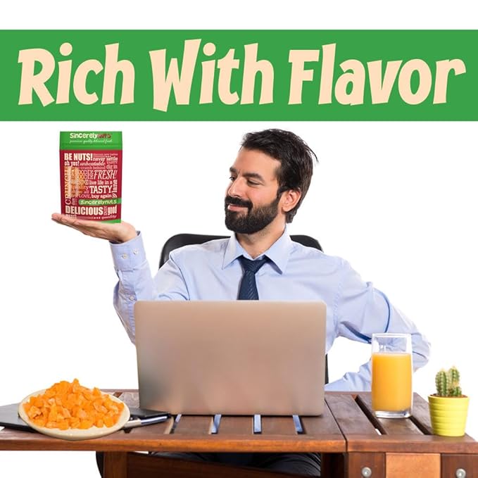 Sincerely Nuts Diced Mangos (3 LBS)-Nutritious and Satisfying Tropical Fruit-Healthy Alternative for Sweet Tooth- Gluten-Free Food, Vegan, and Kosher Snack-The Perfect Snack for the Whole Family