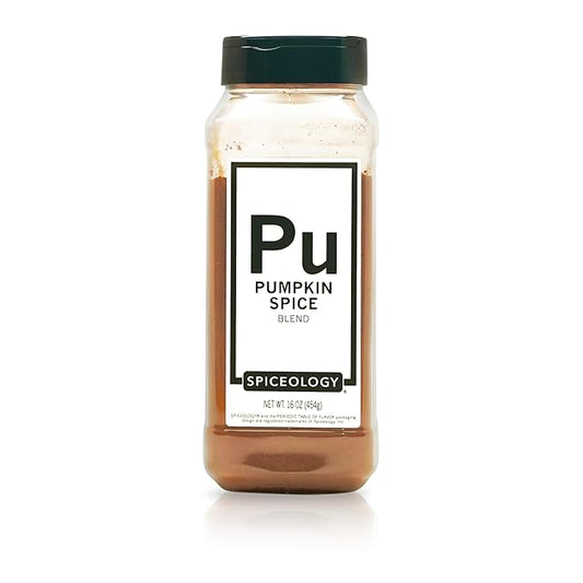 Spiceology - Pumpkin Spice Blend - Warm Spice Mix with Cinnamon, Nutmeg, Ginger, and Clove - Great in Lattes, Desserts, Pancakes, and More - 16 oz