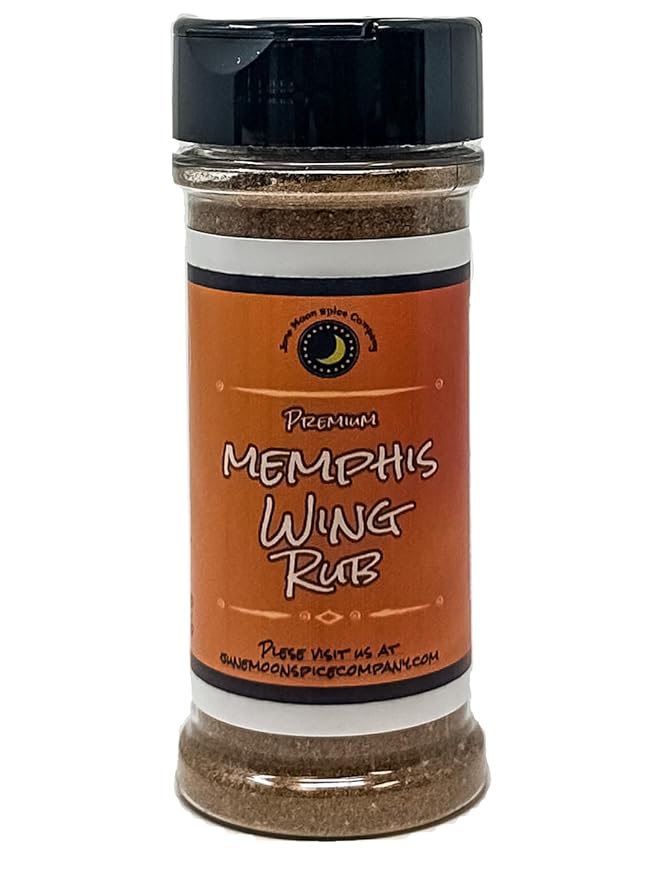 Memphis Dry Chicken Wing Rub Seasoning | Large Shaker | Small Batch | Sweet & Smoky Southern-Style BBQ Seasoning!