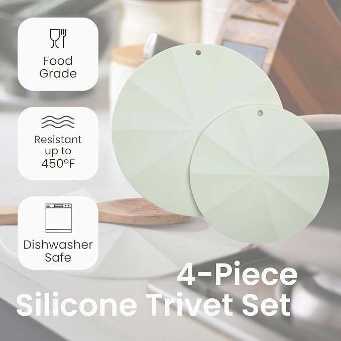 Larder & Vine 24 Piece Set (Sage) | Bakeware Set, Utensil Set, and Trivets