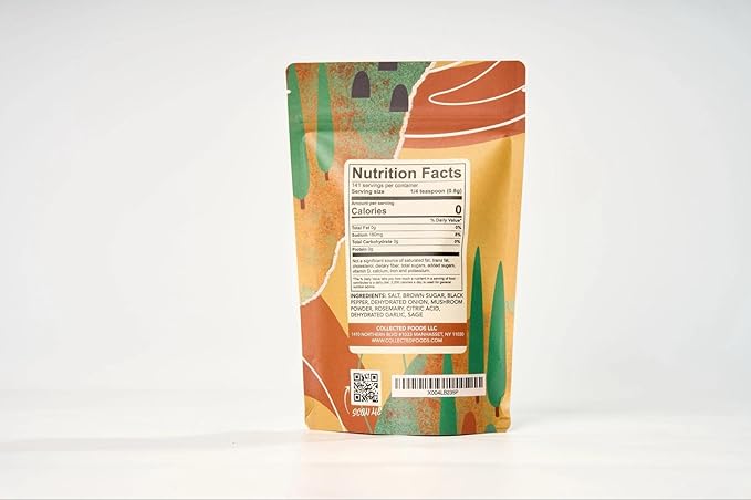 Collected Foods Italian Tuscan Seasoning - All-Natural, Small Batch Spice Blend by Pro Chefs for Grilling, Vegetables, Salad Dressings, and Olive Oil Dipping - (4 oz Package)