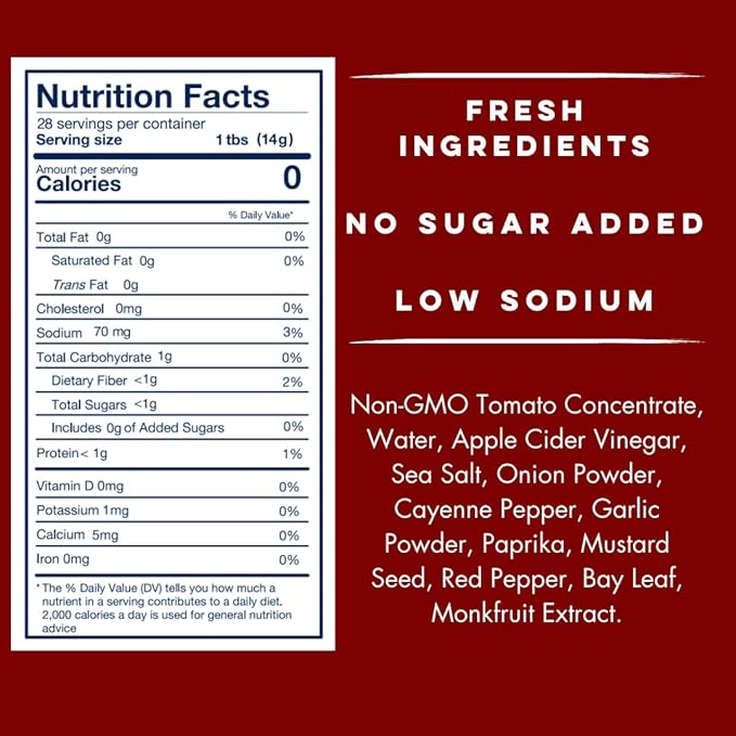 Yo Mama's Foods Keto Spicy Ketchup ??Pack of (1) - No Sugar Added, Low Carb, Vegan, Gluten Free, Paleo Friendly, and Made with Whole Non-GMO Tomatoes!