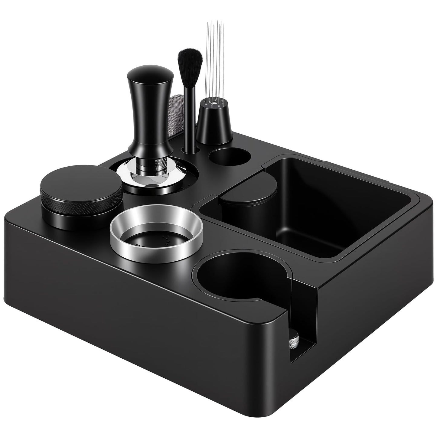 Reoszeank 54mm Espresso Accessories Kit, Tamping Station, Knock Box, Tamper