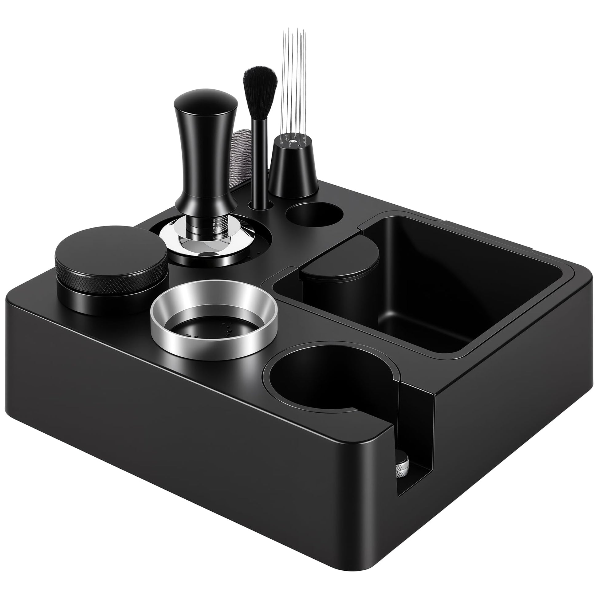 Reoszeank 54mm Espresso Accessories Kit, Tamping Station, Knock Box, Tamper