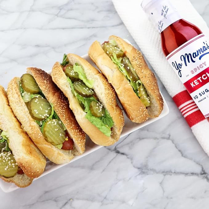 Yo Mama's Foods Keto Spicy Ketchup ??Pack of (1) - No Sugar Added, Low Carb, Vegan, Gluten Free, Paleo Friendly, and Made with Whole Non-GMO Tomatoes!