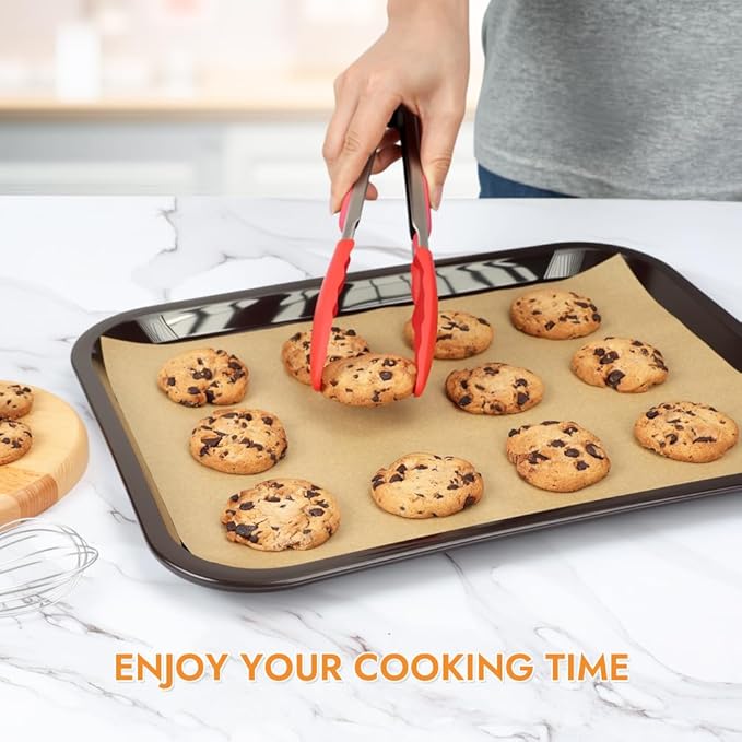 BYKITCHEN 9 x 13 Inch Parchment Paper Sheets, Non-Stick Precut Unbleached Baking Parchment Paper Liners for Oven, Air Fryer, Grilling, Cooking Bread Cake Cookie, Fits for Quarter Sheet Pan (120pcs)