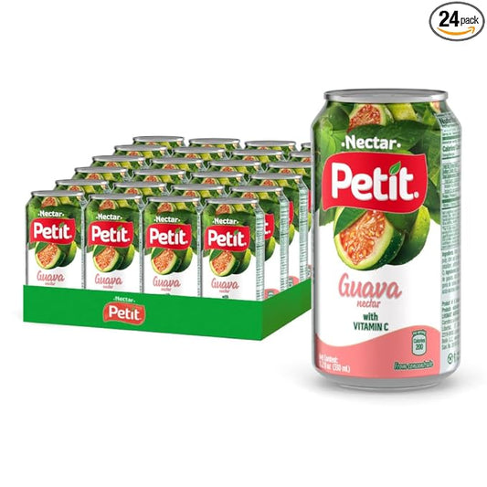 Petit Nectar| Recyclable Can | 330 ml (Pack of 24) (Guava)