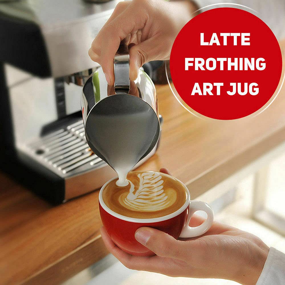2 Pack Milk Frothing Pitcher 900ml 32oz Large Capacity Steaming Pitchers