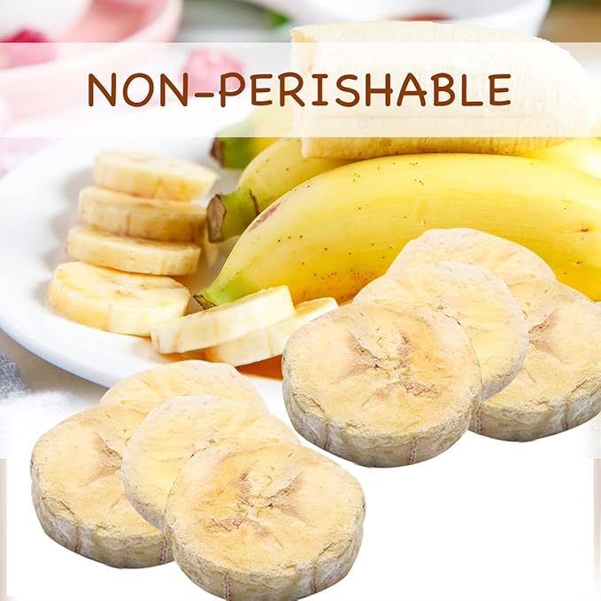 ONETANG Freeze-Dried Fruit Banana Chips, 10 Pack Single-Serve Pack, Non GMO, Kosher, No Add Sugar, Gluten free, Vegan, Healthy Snack 0.52 Ounce
