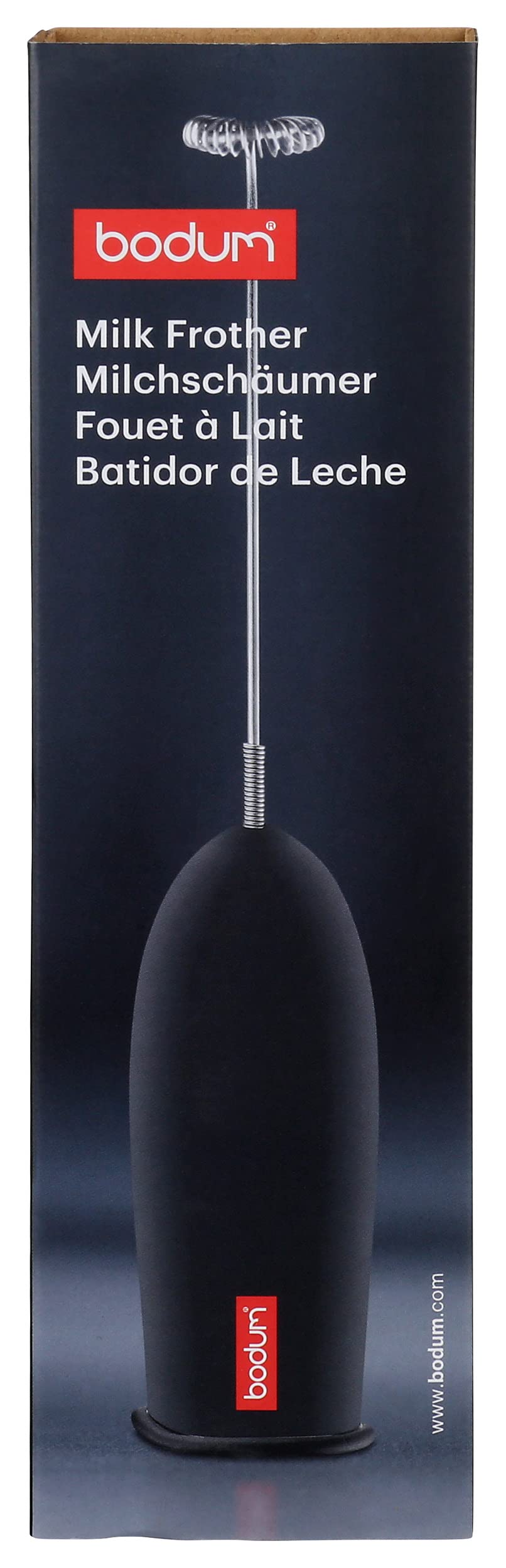 Bodum Schiuma Battery Operated Milk Frother for Coffee, Lattes, Hot Chocolate, Mocha, Cappuccino